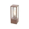 QAZQA Charlois - Lampe Sur Pied Extérieur Industriel - 1 Lumière - L 14 Cm - Brun Rouille - Rustique - Éclairage Extérieur -OSRAM || EUROPALAMP Soldes Boutique 58973451 1