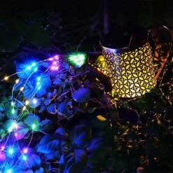 Arrosoir Solaire Avec Guirlandes Lumineuses, Lampe Arrosoir Solaire Suspendu En Métal Craquelé Rétro, Étanche Décoration De Jardin Pour Chemin, Cour, Chemin, Passerelle, Arbre -OSRAM || EUROPALAMP Soldes Boutique 60155394 4
