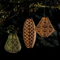 Lanterne Solaire à LED Luna Cone – Éclairage De Jardin Solaire - 270x240mm – Cuivre Vert - Fait-main - Luxueuse Matière Résistant Aux Intempéries -OSRAM || EUROPALAMP Soldes Boutique 60566895 3