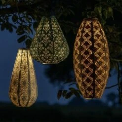 Lanterne Solaire à LED Luna Cone – Éclairage De Jardin Solaire - 270x240mm – Cuivre Vert - Fait-main - Luxueuse Matière Résistant Aux Intempéries -OSRAM || EUROPALAMP Soldes Boutique 60566895 4