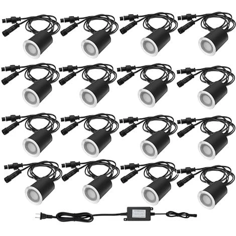 Spot Encastrable Exterieur 16 Kits D'éclairage Principal De Plate-forme De LED φ32mm IP67 Imperméabilisent La Basse Tension 12V - Lumière Chaude 3 Spot Encastrable Exterieur 16 Kits D'éclairage Principal De Plate-forme De LED φ32mm IP67 Imperméabilisent La Basse Tension 12V - Lumière Chaude