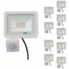 Projecteur LED Extérieur 20W IP65 BLANC Avec Détecteur De Mouvement Crépusculaire (Pack De 10) - Blanc Neutre 4000K - 5500K - SILAMP -OSRAM || EUROPALAMP Soldes Boutique 60978177 1