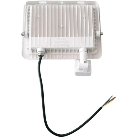 Projecteur LED 50W Détecteur De Mouvement Crépusculaire Extra Plat IP65 BLANC (Pack De 10) - Blanc Neutre 4000K - 5500K - SILAMP 4 Projecteur LED 50W Détecteur De Mouvement Crépusculaire Extra Plat IP65 BLANC (Pack De 10) - Blanc Neutre 4000K - 5500K - SILAMP – Image 2