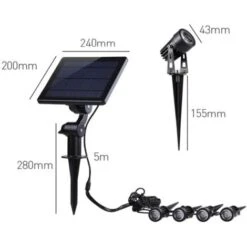 Spots Solaires Connectés à Piquer RGB IP44 (Lot De 4) - SILAMP -OSRAM || EUROPALAMP Soldes Boutique 60978248 5