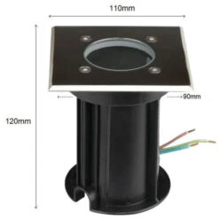 Spot LED Extérieur Encastrable Carré IP65 Pour Ampoule GU10 -OSRAM || EUROPALAMP Soldes Boutique 60978544 3