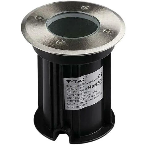 Spot LED Extérieur Encastrable IP65 Pour Ampoule GU10 - Aluminium - SILAMP 3 Spot LED Extérieur Encastrable IP65 Pour Ampoule GU10 - Aluminium - SILAMP