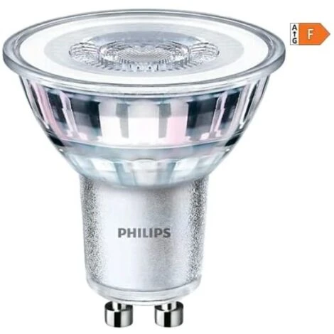 Philips Pack De 6 Ampoules LED GU10, 50W, Blanc Chaud 4 Philips Pack De 6 Ampoules LED GU10, 50W, Blanc Chaud – Image 2