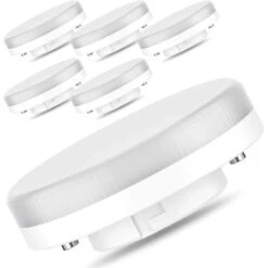 Ampoule LED GX53 - 7W / 400lm, Remplacement à Incandescence 50W, Blanc Natur 4000K, Non-gradable, 220-240V, Lot De 6 [Classe énergétique A+] [Classe énergétique A+]