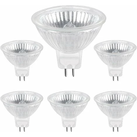 Ampoule Halogene GU5.3 35W 12V, 400lm Blanc Chaud 2700K Dimmable, Ampoule Spot Halogène MR16, Pack De 6 3 Ampoule Halogene GU5.3 35W 12V, 400lm Blanc Chaud 2700K Dimmable, Ampoule Spot Halogène MR16, Pack De 6