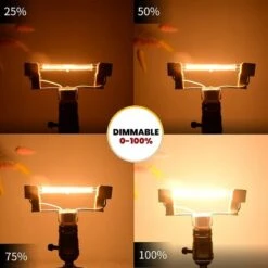 118mm R7s Dimmable Ampoule Halogène Crayon 300W Blanc Chaud 2800K R7s Linéaire 3000lm AC220-240V J118 Projecteur Halogène Linéaire Pour L’éclairage De Paysage,sécurité,lampadaire (5pcs) [Classe énergé -OSRAM || EUROPALAMP Soldes Boutique 64569249 3