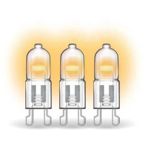 Xanlite - Lot De 3 Ampoules Halogènes Culot G9, 410 Lumens, 36W, 2700 Kelvins, Blanc Chaud Dimmable - PACK3HG930W 4 Xanlite - Lot De 3 Ampoules Halogènes Culot G9, 410 Lumens, 36W, 2700 Kelvins, Blanc Chaud Dimmable - PACK3HG930W – Image 2