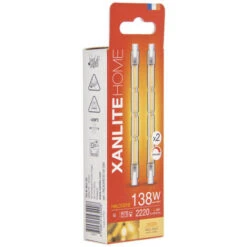 Xanlite - Lot De 2 Ampoules Halogènes Culot R7S, 118mm, 2200 Lumens, équivalence 138 W, 2900 Kelvins, Dimmable - PACK2HR7S118118W -OSRAM || EUROPALAMP Soldes Boutique 64569529 3
