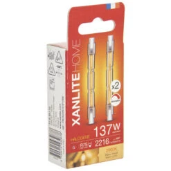 Xanlite - Lot De 2 Ampoules Halogènes Culot R7S, 78mm, 2216 Lumens, 2900 Kelvins, Blanc Chaud Dimmable - PACK2HR7S78118W -OSRAM || EUROPALAMP Soldes Boutique 64569533 2