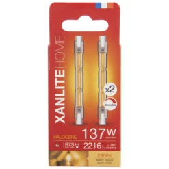 Xanlite - Lot De 2 Ampoules Halogènes Culot R7S, 78mm, 2216 Lumens, 2900 Kelvins, Blanc Chaud Dimmable - PACK2HR7S78118W -OSRAM || EUROPALAMP Soldes Boutique 64569533 3