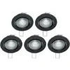 Xanlite - Lot De 5 Spots Noirs Encastrables LED Avec Ampoules Incluses, Culot GU10, 345 Lumens, équivalence 50 W, 4000K, Blanc Neutre - PACK5SP50ANCW -OSRAM || EUROPALAMP Soldes Boutique 64569538 1