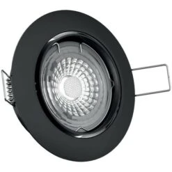 Xanlite - Lot De 5 Spots Noirs Encastrables LED Avec Ampoules Incluses, Culot GU10, 345 Lumens, équivalence 50 W, 4000K, Blanc Neutre - PACK5SP50ANCW 11 Xanlite - Lot De 5 Spots Noirs Encastrables LED Avec Ampoules Incluses, Culot GU10, 345 Lumens, équivalence 50 W, 4000K, Blanc Neutre - PACK5SP50ANCW -OSRAM || EUROPALAMP Soldes Boutique 64569538 5