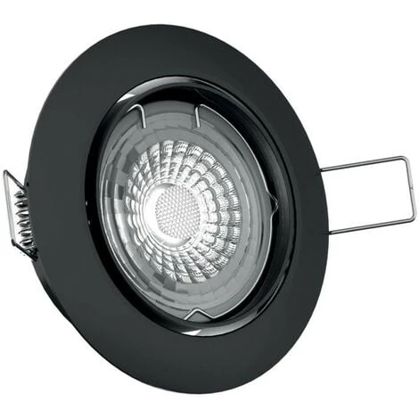 Xanlite - Lot De 5 Spots Noirs Encastrables LED Avec Ampoules Incluses, Culot GU10, 345 Lumens, équivalence 50 W, 4000K, Blanc Neutre - PACK5SP50ANCW 7 Xanlite - Lot De 5 Spots Noirs Encastrables LED Avec Ampoules Incluses, Culot GU10, 345 Lumens, équivalence 50 W, 4000K, Blanc Neutre - PACK5SP50ANCW – Image 5