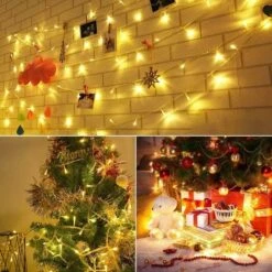 Guirlande Lumineuse Extra Longue De 100 M 500 LED, Quntis Extérieur Intérieur étanche Avec 8 Modes, Guirlande Lumineuse Enfichable Fil Clair Blanc Chaud Pour La Décoration D'arbre D'été -OSRAM || EUROPALAMP Soldes Boutique 64615858 5