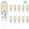 G4 2W LED Ampoule, 20W Ampoules Halogènes équivalentes, Blanc Chaud 3000K,200Lm,12x SMD,12V AC/DC - Pack De 10 [Classe énergétique A+] -OSRAM || EUROPALAMP Soldes Boutique 65500463 1