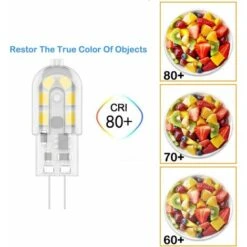 G4 2W LED Ampoule, 20W Ampoules Halogènes équivalentes, Blanc Chaud 3000K,200Lm,12x SMD,12V AC/DC - Pack De 10 [Classe énergétique A+] -OSRAM || EUROPALAMP Soldes Boutique 65500463 4