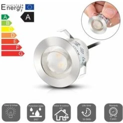 Lot De 16 LED Spots Encastrables Lampes De Sol Blanc Chaud 3000K IP67 Plafonnier Encastré Alimentation 12V Mini Spots Encastrés Pour Terrasse Jardin 11 Lot De 16 LED Spots Encastrables Lampes De Sol Blanc Chaud 3000K IP67 Plafonnier Encastré Alimentation 12V Mini Spots Encastrés Pour Terrasse Jardin -OSRAM || EUROPALAMP Soldes Boutique 66575154 5