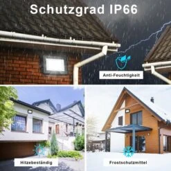 Randaco Projecteurs LED à L'extérieur Spot éclairage De Sécurité Extérieurs étanches IP66 Pour Jardin Garage 100W Blanc Froid -OSRAM || EUROPALAMP Soldes Boutique 66650204 3