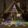 9x3m Rideau Lumineux Avec Etoile, 317 LED Guirlande Lumineuse Sapin De Noel, 8 Modes D'eclairage, Decoration Noel Exterieur Et Interieur - Multicolore -OSRAM || EUROPALAMP Soldes Boutique 67310492 1
