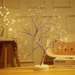 Lumière De Table Pour Arbre Bonsaï 108 LED Lumière Artificielle Pour Arbre De Noël Miniature Fonctionnant Sur Batterie/USB Branches Réglables Pour La Décoration Des Vacances à La Maison (blanc Chaud) -OSRAM || EUROPALAMP Soldes Boutique 68767438 5