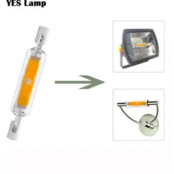 R7S 78mm LED 10W Blanc Chaud 3000K, 500LM, R7S J78 COB LED Linéaire Remplacer Crayon Halogène 40W 50W, Ampoule R7S LED 78mm Slim Pour Mini Projeture/Applique Murale, Non-dimmable, Lot De 2 [Classe éne -OSRAM || EUROPALAMP Soldes Boutique 69124957 3