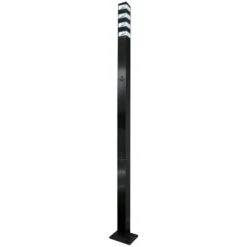 Lampadaire Pyramide Inox 200 Cm 64 LED SMD 2835 21W Noir