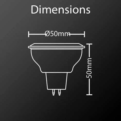 Xanlite - Ampoule LED Spot, Culot GU5.3, 5,5W Cons. (35W Eq.), Lumière Blanc Chaud - VM35S 7 Xanlite - Ampoule LED Spot, Culot GU5.3, 5,5W Cons. (35W Eq.), Lumière Blanc Chaud - VM35S – Image 5
