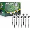 Déstockage Lampe Solaire Exterieure Jardin Au Sol, 10pcs Lampe Jardin Sans Fil LED Décoration Eclairage Solaire Extérieur Pour Chemins Pelouse Etanche IP65 Lumière M Automatique Rechargeable Blanc F -OSRAM || EUROPALAMP Soldes Boutique 69250972 1