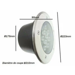 Spot Extérieur Encastrable LED IP65 220V Sol 18W 60° - Blanc Froid 6000K - 8000K - SILAMP 8 Spot Extérieur Encastrable LED IP65 220V Sol 18W 60° - Blanc Froid 6000K - 8000K - SILAMP -OSRAM || EUROPALAMP Soldes Boutique 6934818 3