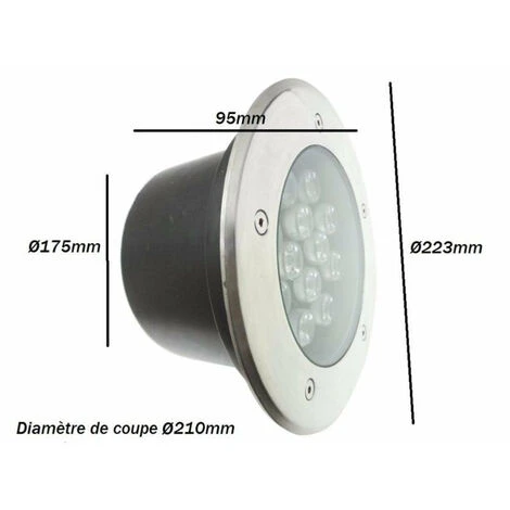 Spot Extérieur Encastrable LED IP65 220V Sol 18W 60° - Blanc Froid 6000K - 8000K - SILAMP 5 Spot Extérieur Encastrable LED IP65 220V Sol 18W 60° - Blanc Froid 6000K - 8000K - SILAMP – Image 3