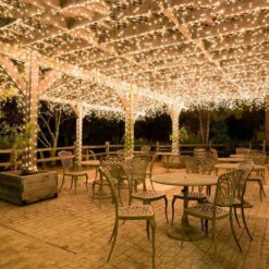 YIDOMDE 100M Guirlande Lumineuse Extérieur 600 LED En Minurerie Lumiere Blanc Chaud, 8 Modes D'éclairage Intérieur, Décoration Lumineuse Etanche Pour Noel Mariage Anniversaire Patio Pergola Chambre