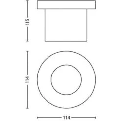 Philips MOSS Spot Enterré LED 1x3W - Diamètre 10,5 - Inox 9 Philips MOSS Spot Enterré LED 1x3W - Diamètre 10,5 - Inox -OSRAM || EUROPALAMP Soldes Boutique 70493238 3