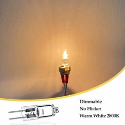 Ampoules Halogènes G4, Lampe De Base à Broche Halogène 12V 20W, Blanc Chaud 2800K, Gradable, Lampe Halogène Basse Tension G4, Lampe à Capsule Transparente, Paquet De 10 56Vingt -OSRAM || EUROPALAMP Soldes Boutique 70920807 3