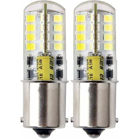 Lot De 2 Ampoules LED B15 AC/DC 12 V Ba15s - 300 Lumens - 3 W - Blanc Froid 6000 K-30 W - équivalent à Une Lampe Halogène De Rechange Pour Voiture, Remorque, Camping-car, Bateau, Yard 3 Lot De 2 Ampoules LED B15 AC/DC 12 V Ba15s - 300 Lumens - 3 W - Blanc Froid 6000 K-30 W - équivalent à Une Lampe Halogène De Rechange Pour Voiture, Remorque, Camping-car, Bateau, Yard