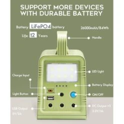 Solaire Lampes 3 Ampoules LED Kits De Générateur D'énergie Solaire Portable - 13000mAh/42Wh -OSRAM || EUROPALAMP Soldes Boutique 71278710 4