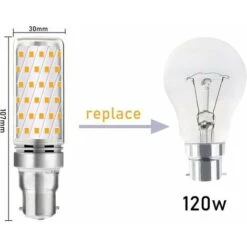 Ampoule LED Mais B22 16W Blanc Froid 6000K, 1600LM, Équivalent Halogène B22 100W-120W, AC 230V, Ampoule B22 Pour Garage/Studio, Non-dimmable, Lot De 4 [Classe énergétique A] -OSRAM || EUROPALAMP Soldes Boutique 71299754 3
