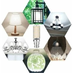 Ampoule LED Mais B22 16W Blanc Froid 6000K, 1600LM, Équivalent Halogène B22 100W-120W, AC 230V, Ampoule B22 Pour Garage/Studio, Non-dimmable, Lot De 4 [Classe énergétique A] -OSRAM || EUROPALAMP Soldes Boutique 71299754 5