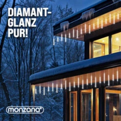 Guirlande Lumineuse LED 8,6 M 480 LED Effet Pluie De Météorites Gouttes Diamants Stalactite IP 44 Intérieur Extérieur Noël - Modèle Au Choix-Blanc -OSRAM || EUROPALAMP Soldes Boutique 71588348 5