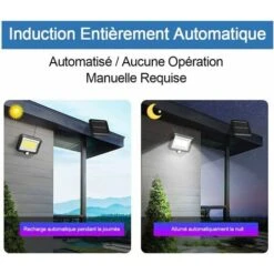 Lampes Solaires , Lampe Solaire D'extérieur Avec Détecteur De Mouvement, étanchéité, Angle D'éclairage Largeur , Applique Murale Solaire Pour Jardin -OSRAM || EUROPALAMP Soldes Boutique 71768946 2