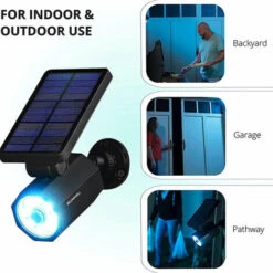 Bionic Spotlight Deluxe LED Lampes Solaires Spot à Énergie Solaire Avec Détecteur De Mouvement De 25 Pieds Extérieur Étanche Résistant Au Gel Éclairage Extérieur De Cour (Noir) Taille Unique -OSRAM || EUROPALAMP Soldes Boutique 71946443 5