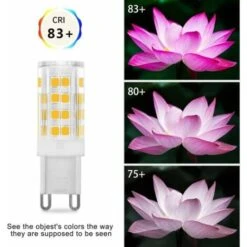 Ensoleillé Ampoule LED G9 5W, Equivalent 40W , Blanc Chaud 3000k, 220-240V, 360° Angle De Faisceau, Pack De 10 -OSRAM || EUROPALAMP Soldes Boutique 72446221 5