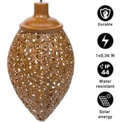 Lot De 2 Lampes De Jardin Solaire Exterieur - Lampe Suspendue Extérieur - 12x30cm - MaxxGarden -OSRAM || EUROPALAMP Soldes Boutique 72492751 4