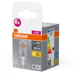 OSRAM Lampe LED Star PIN, G9-base, Verre Clair ,Blanc Chaud (2700K), 200 Lumen, Remplacement De La Traditionnelle 20W-Ampoules 5-Pack 6 OSRAM Lampe LED Star PIN, G9-base, Verre Clair ,Blanc Chaud (2700K), 200 Lumen, Remplacement De La Traditionnelle 20W-Ampoules 5-Pack -OSRAM || EUROPALAMP Soldes Boutique 73109040 2