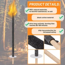 Randaco Torche Jardin, Lampe Huile Pour Dehors,lot De 10 -OSRAM || EUROPALAMP Soldes Boutique 73816645 3