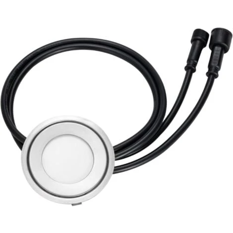Mini Spot LED Encastrable Rond Ultra-plat Blanc Chaud 2700K 2 Mini Spot LED Encastrable Rond Ultra-plat Blanc Chaud 2700K