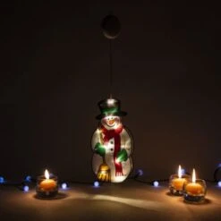 Bonhomme De Neige Lumineux 10LED 13,3 X 25 X 2,6 Cm -OSRAM || EUROPALAMP Soldes Boutique 74151448 5